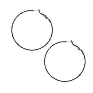 Perspective Hematite Earrings
